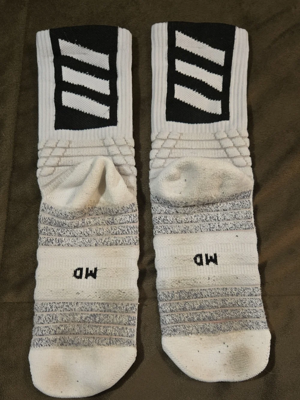 Adidas Traxion Athletic Crew Socks Adult Size Medium